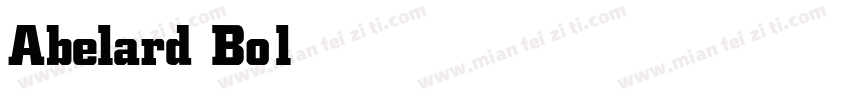 Abelard Bold字体转换